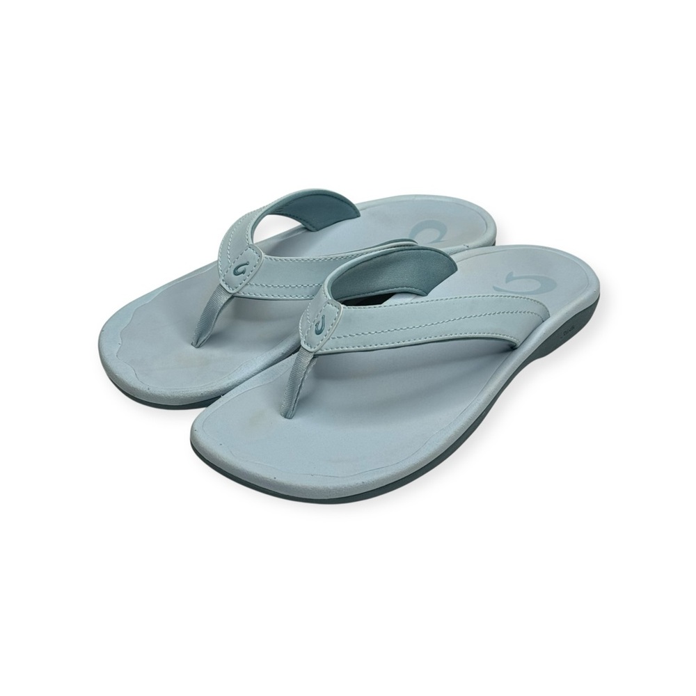 Olukai ʊ Ohana Wet Quick Dry Flip Flops ʊ Misty Light Powder Blue ʊ 8M 38 ʊ - Picture 8 of 16